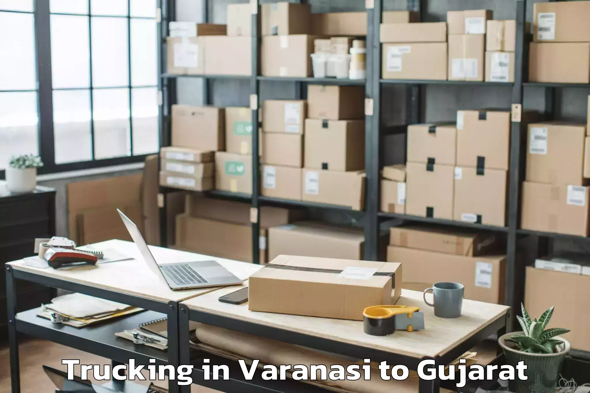 Trusted Varanasi to Sankheda Trucking